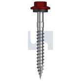 Hobsons - #12-11 x 50 Manor Red (Scoria) -Cl4 As3566 + Scratchguard Type 17 Hex Head + Washer | Fs610-Mr (Pack Of 200)
